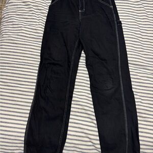 BDG Black Pants with White Stitching